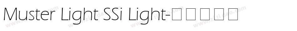 Muster Light SSi Light字体转换